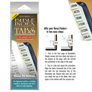 Tabs (75904) Bible Books Index GOLD w/ Black Titles - 45% LARGER TYPE