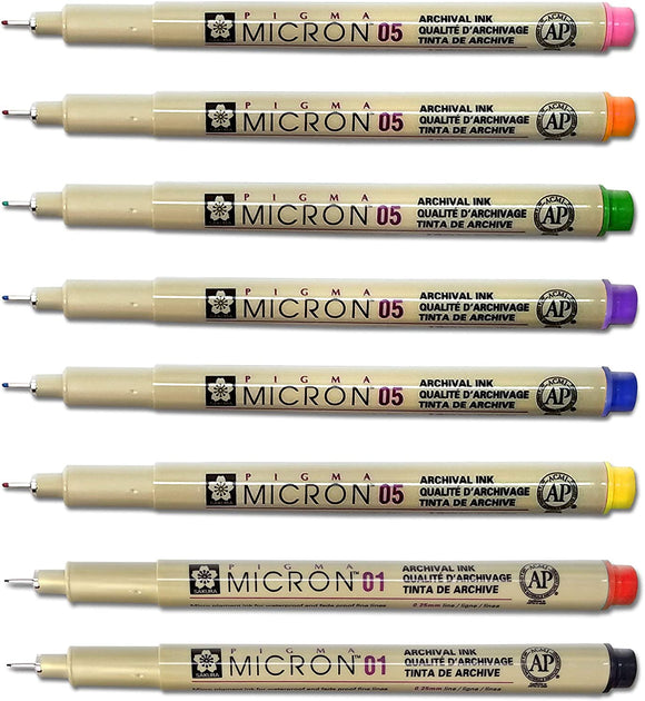 Pen (30508) Set of 8 - Pigma 01 & 05 Point Bible Study Pen Kit – OA ...
