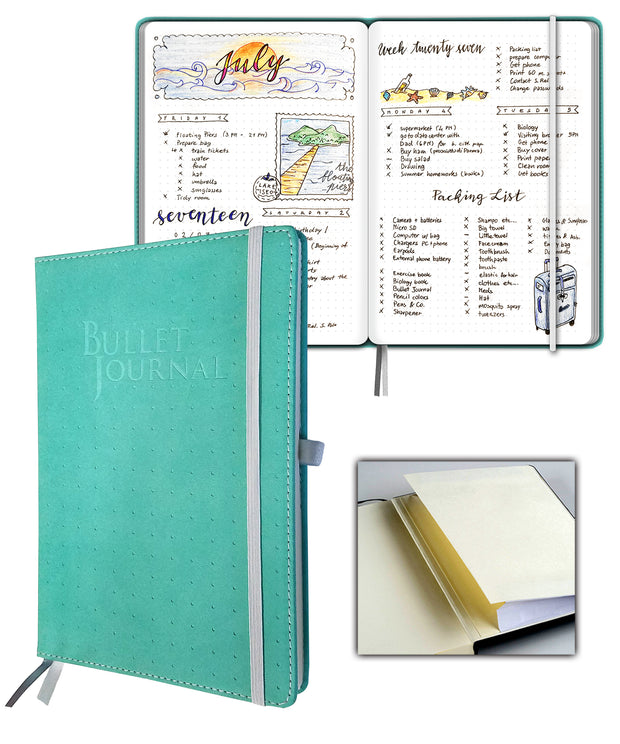 Cuaderno de cuero Bullet Bible Study Journal (3 colores disponibles)