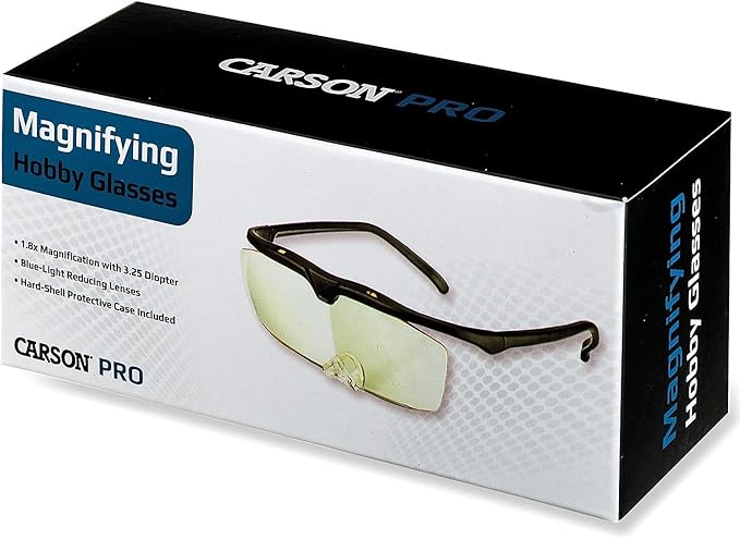 Magnifier (CP-12) Carson Glasses 1.8x Power (+3.25 Diopter)