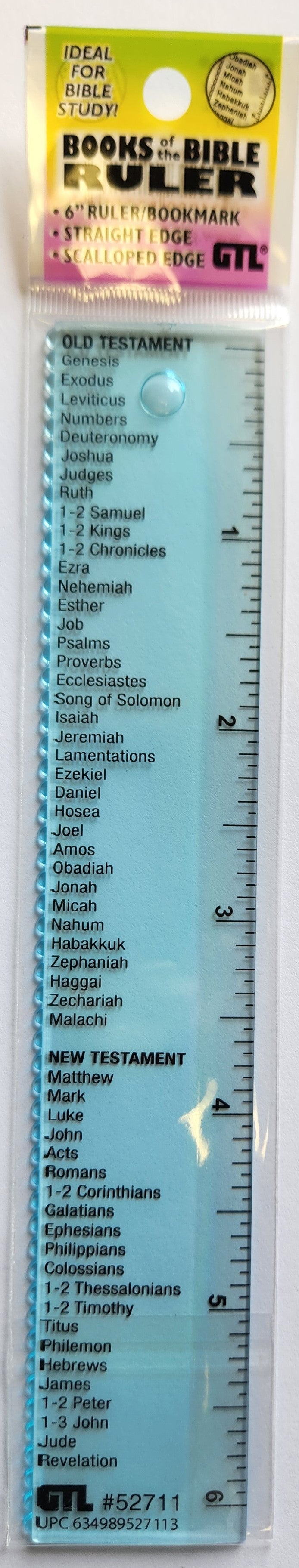 Ruler 6" (52706) Book of the Bible