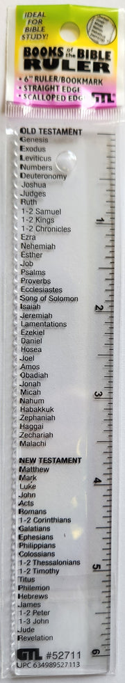 Ruler 6" (52706) Book of the Bible