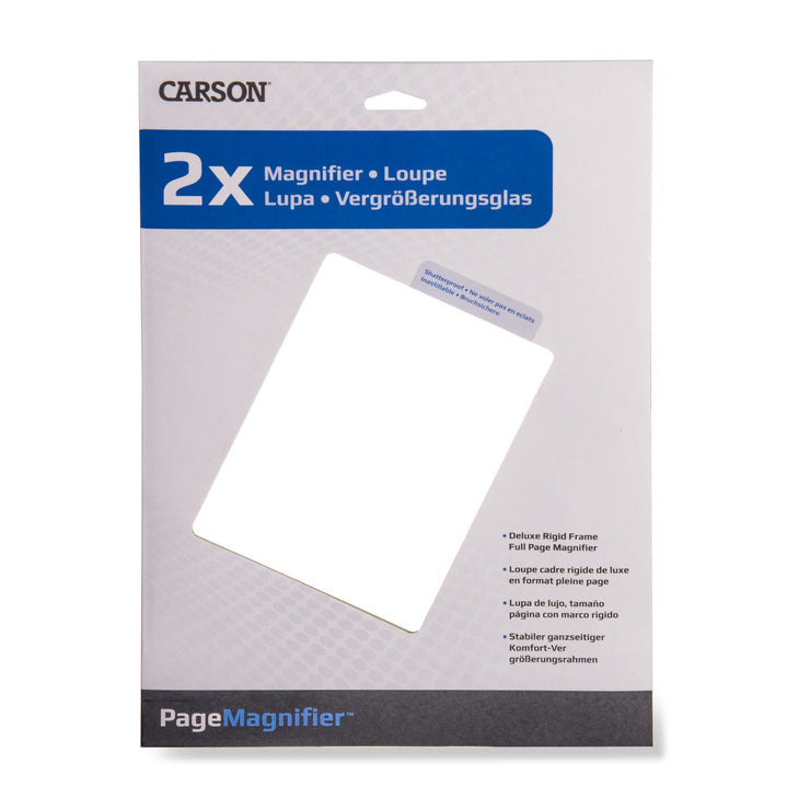 Magnifier (DM-21) 2x Page Magnification Rigid Frame 8.5 In × 11 In