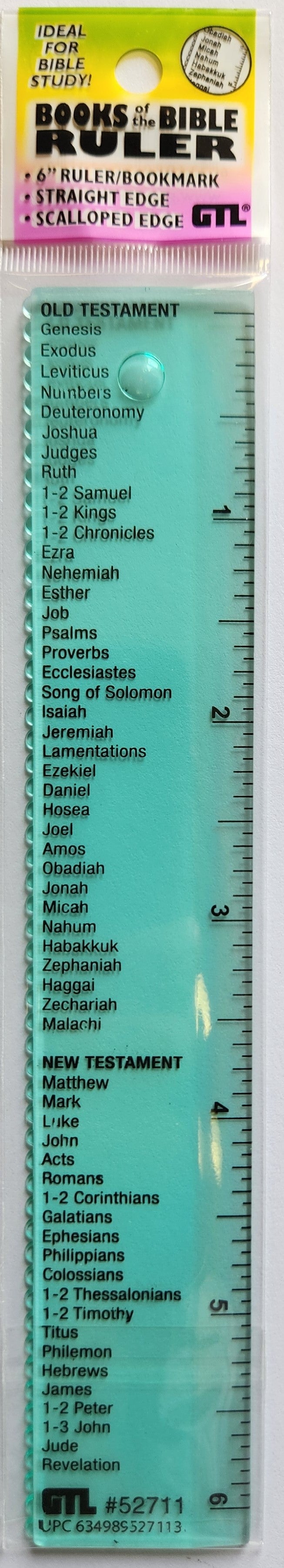 Ruler 6" (52706) Book of the Bible