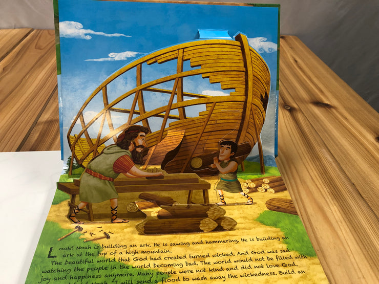 ¡¡AUTORIZACIÓN!! Juego de 5 libros emergentes de historias bíblicas para niños