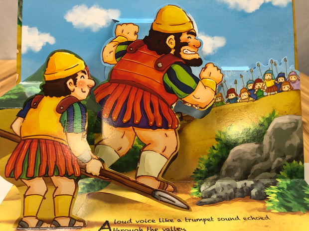 David y Goliat (libro único) del juego de libros de historias bíblicas emergentes para niños