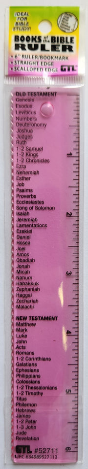 Ruler 6" (52706) Book of the Bible