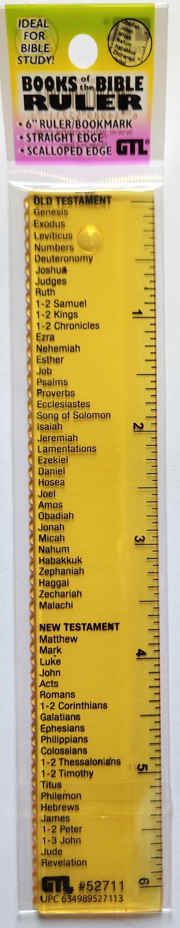 Ruler 6" (52706) Book of the Bible