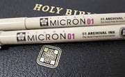 Sakura Pigma Micron 01 Fine Tip Black Pen (Qty 1)