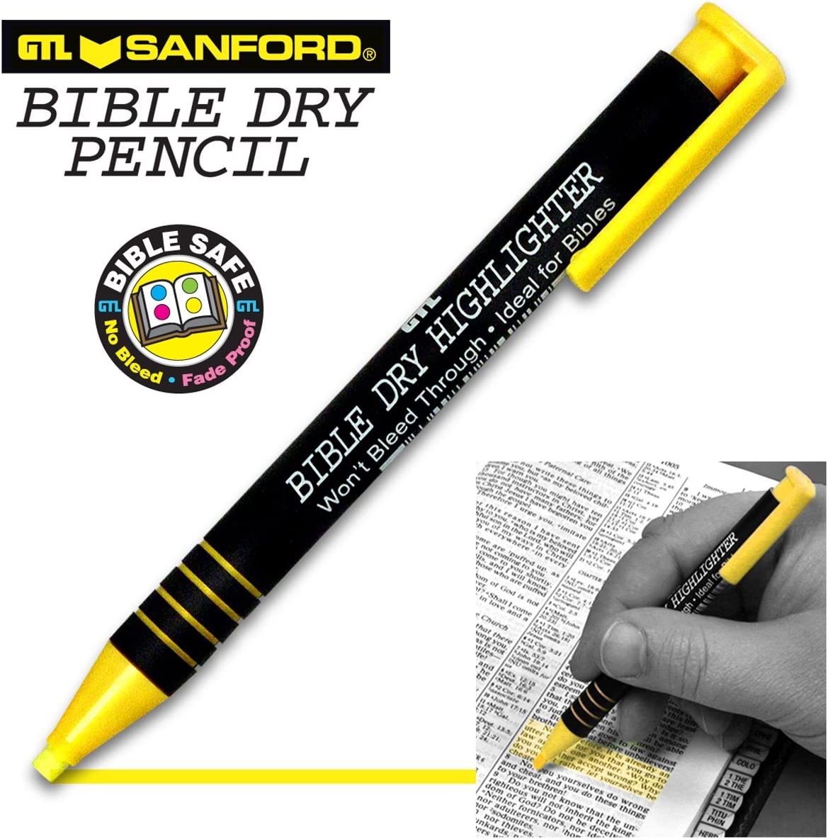 Refillable Bible Dry Highlighter Pencil in 3 Colors: Yellow, Pink, or – OA  Publishing