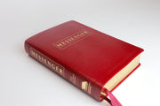 The Messenger NKJV Study Bible with EGW Commentary  - Cherry Red